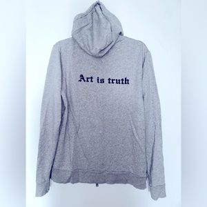Zadig & Voltaire Art is Truth hoodie with double zipper size small
